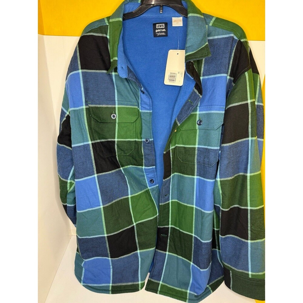 Levi’s Men’s Gold Tab Plaid Jackson Flannel Worker Overshirt - Large Cali NWT
